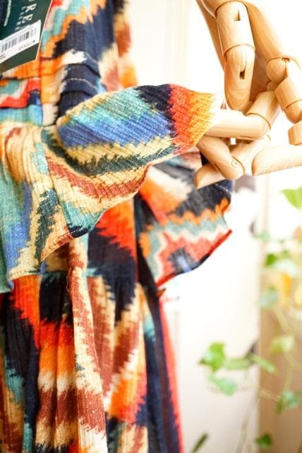 レア USA規格 アメリカ購入 ラルフローレン 手染め スカート ネイティブ柄