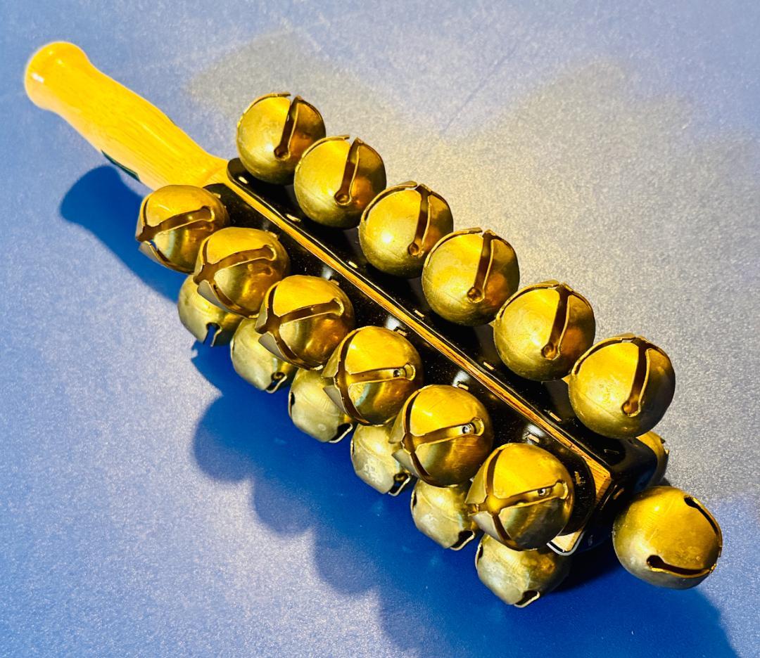 金属製 ゴールド ハンドベル 約30cm