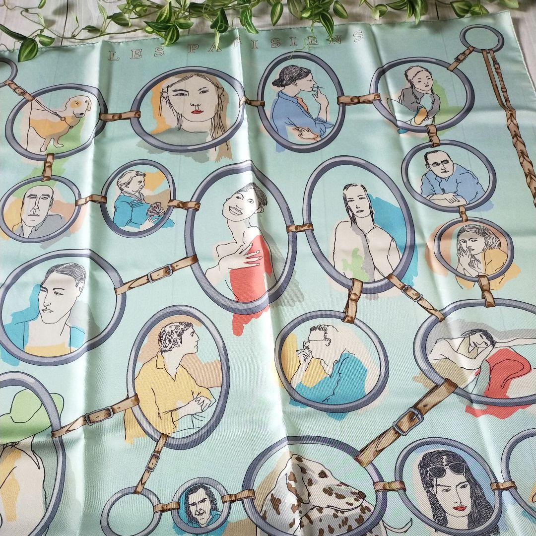 ☘️希少☘️ HERMES カレ90　LES PARISIENS パリの人々