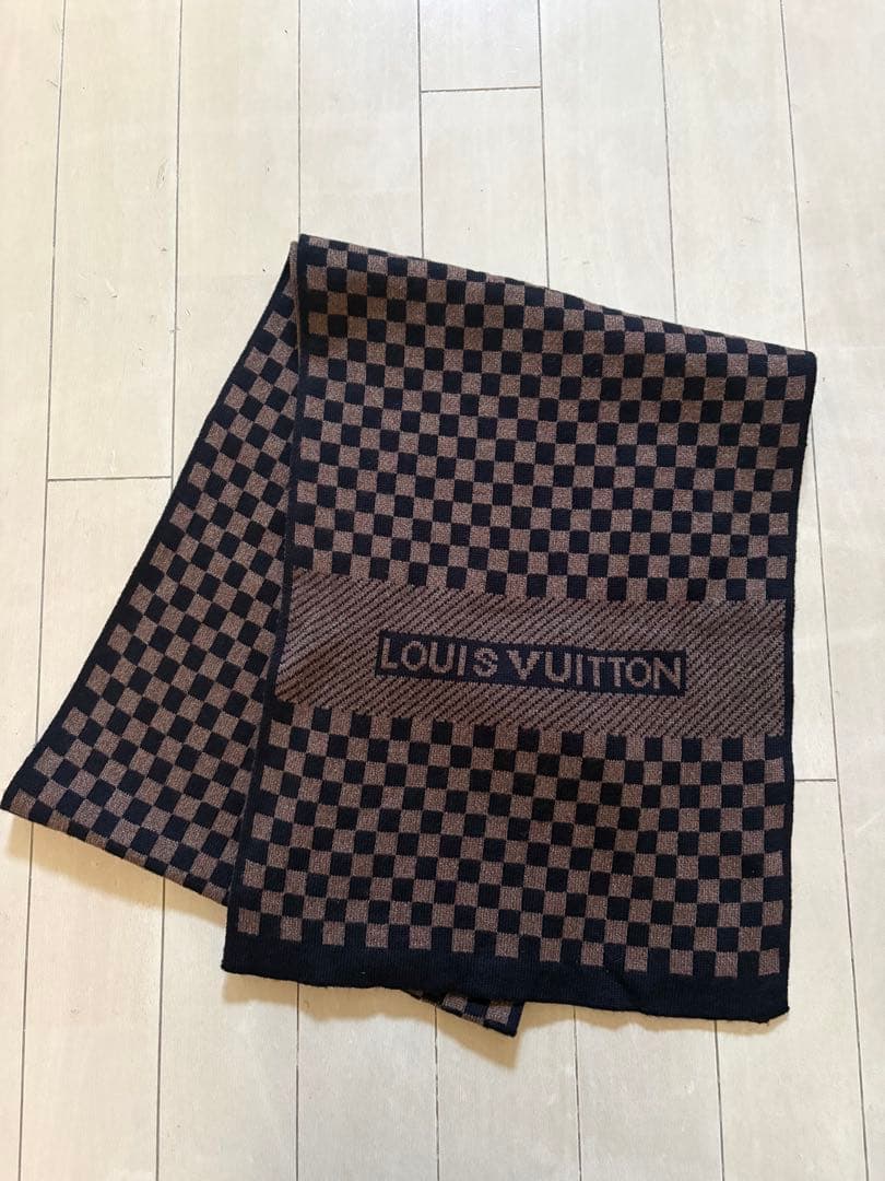 LOUIS VUITTON チェック柄 マフラー
