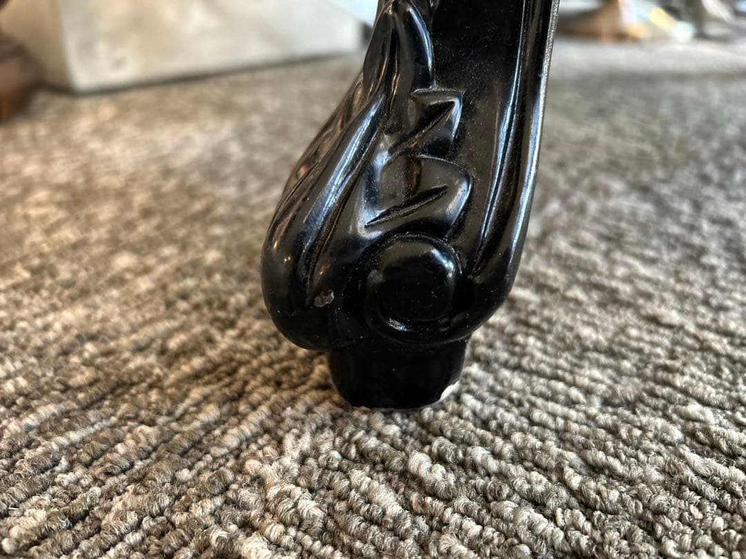 【美品】クラシックロココ調　猫脚チェア　赤ベルベット　1人掛けソファ