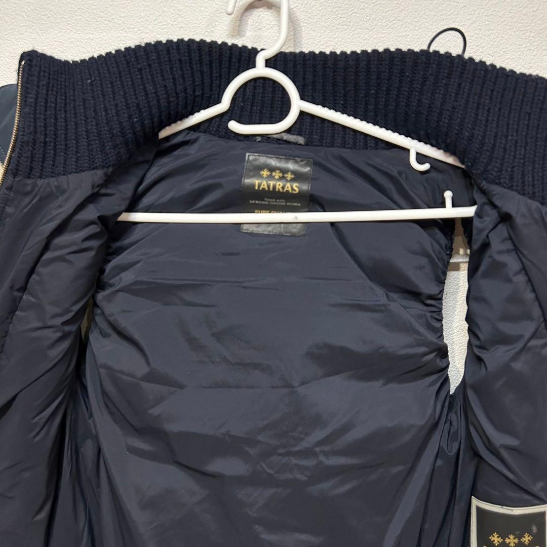 【極美品】タトラス　TATORAS ネイビー ダウンベスト フード付き 03