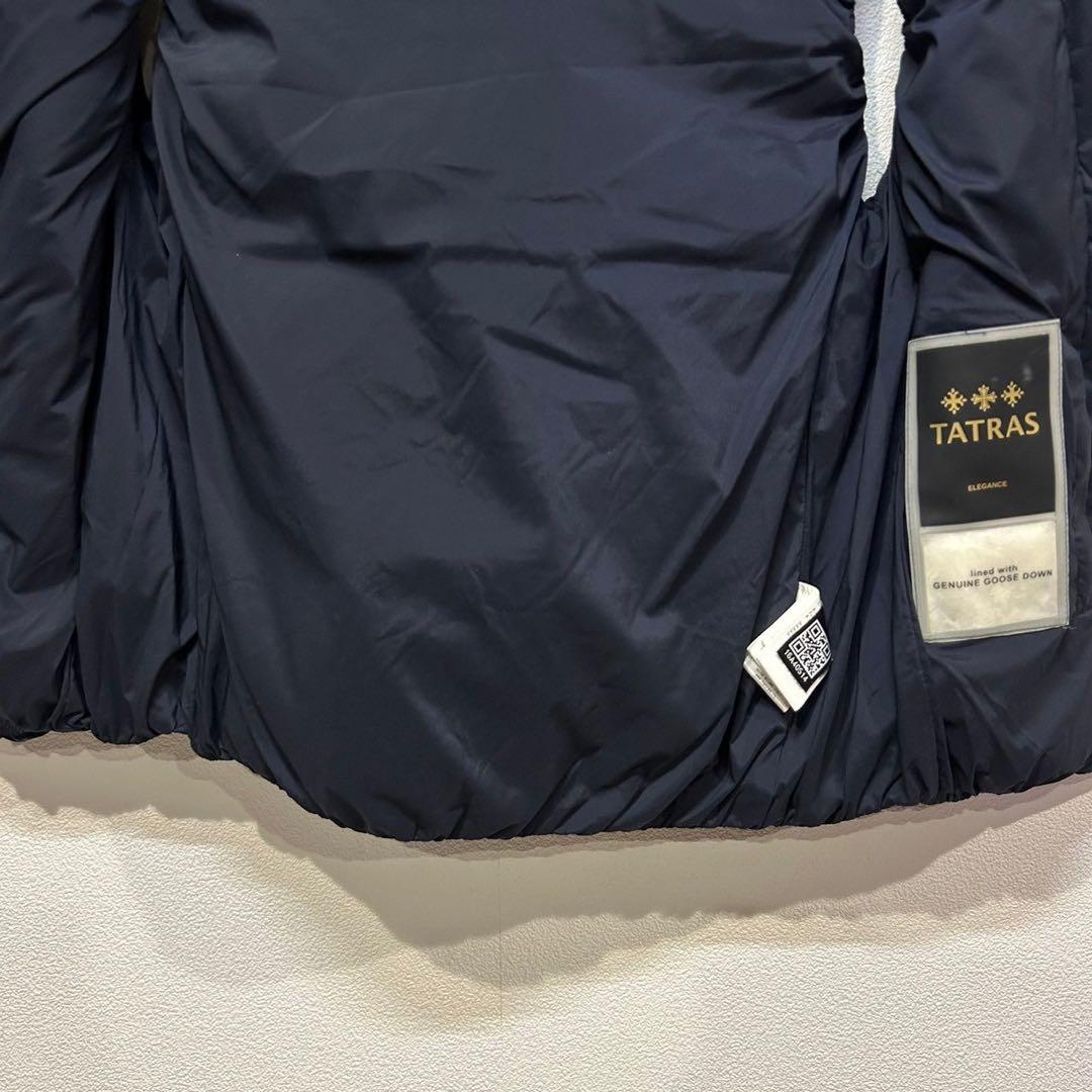 【極美品】タトラス　TATORAS ネイビー ダウンベスト フード付き 03