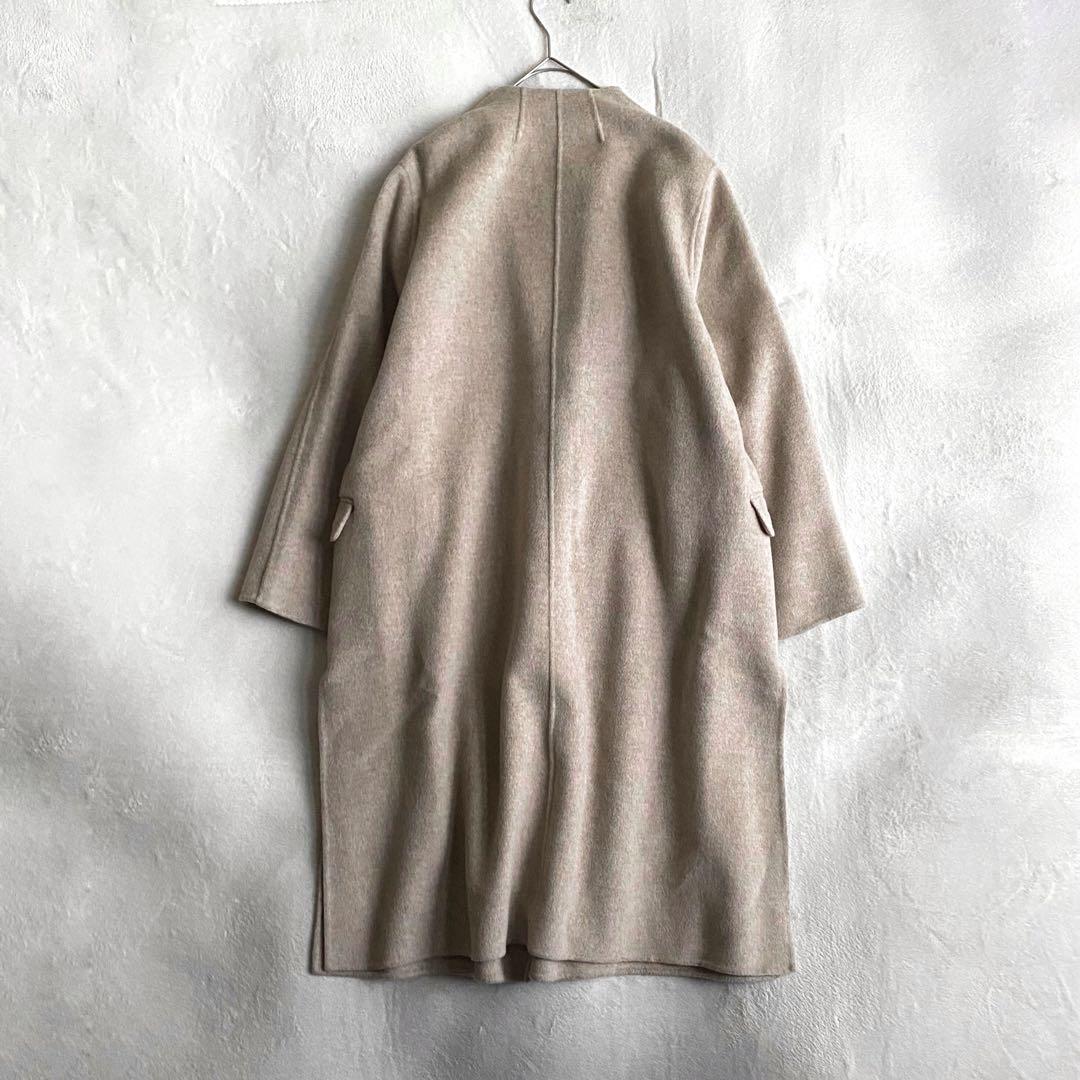 【ほぼ未使用✨】Plage ハミルトンノーカラーコート　定価5.7万　冬活躍　M