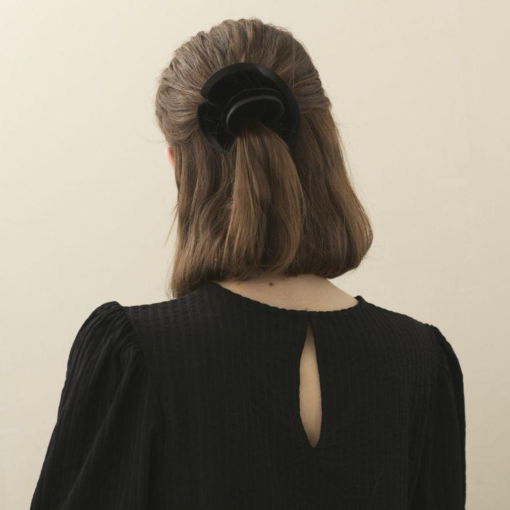 アレクサンドルドゥパリ　シュシュ　ブラック　ベロア