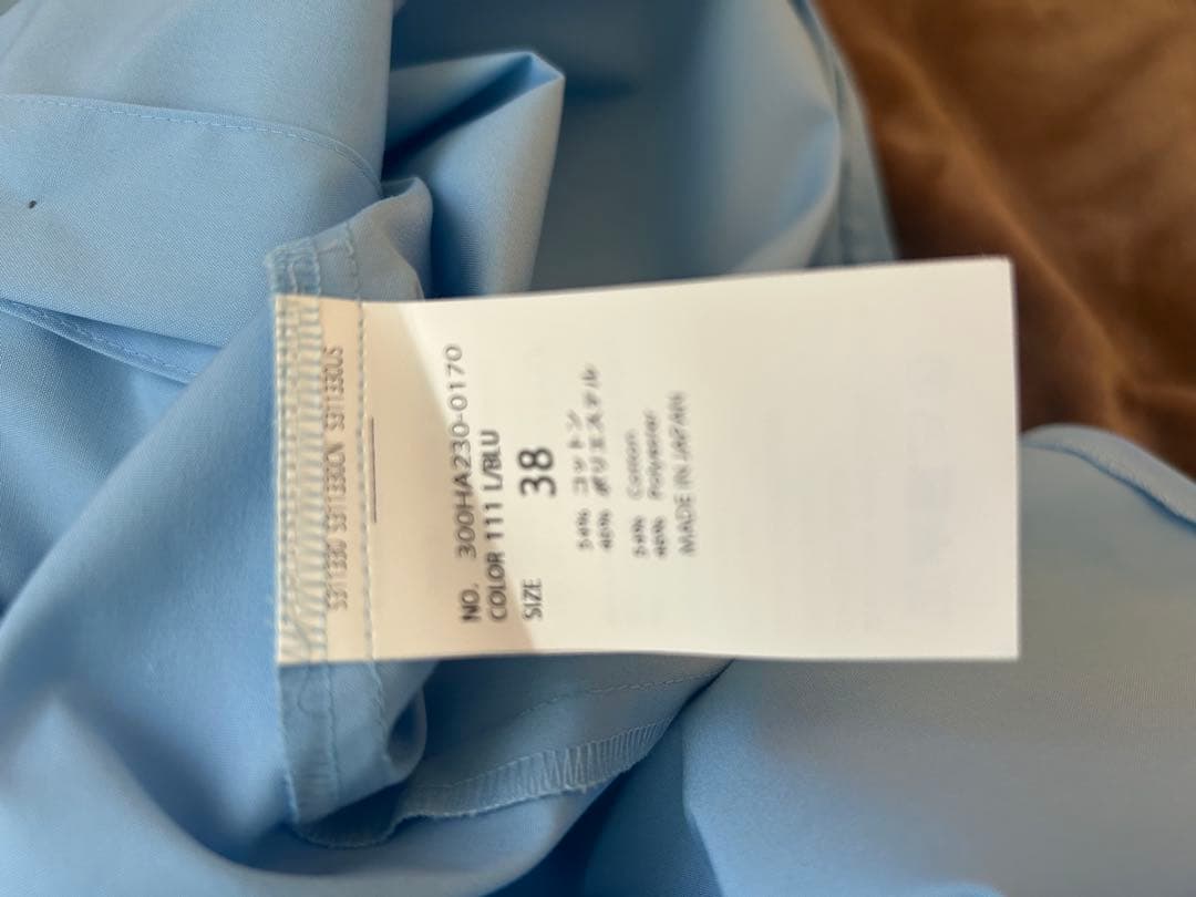 ENFOLD 水色 シャツ 38 サイズ