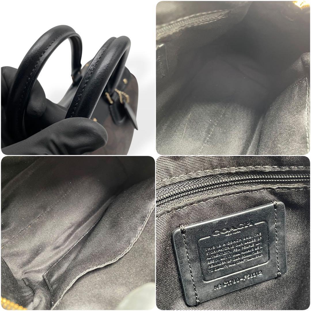 極美品　COACH F58312 2WAY ミニボストン ショルダーバッグ