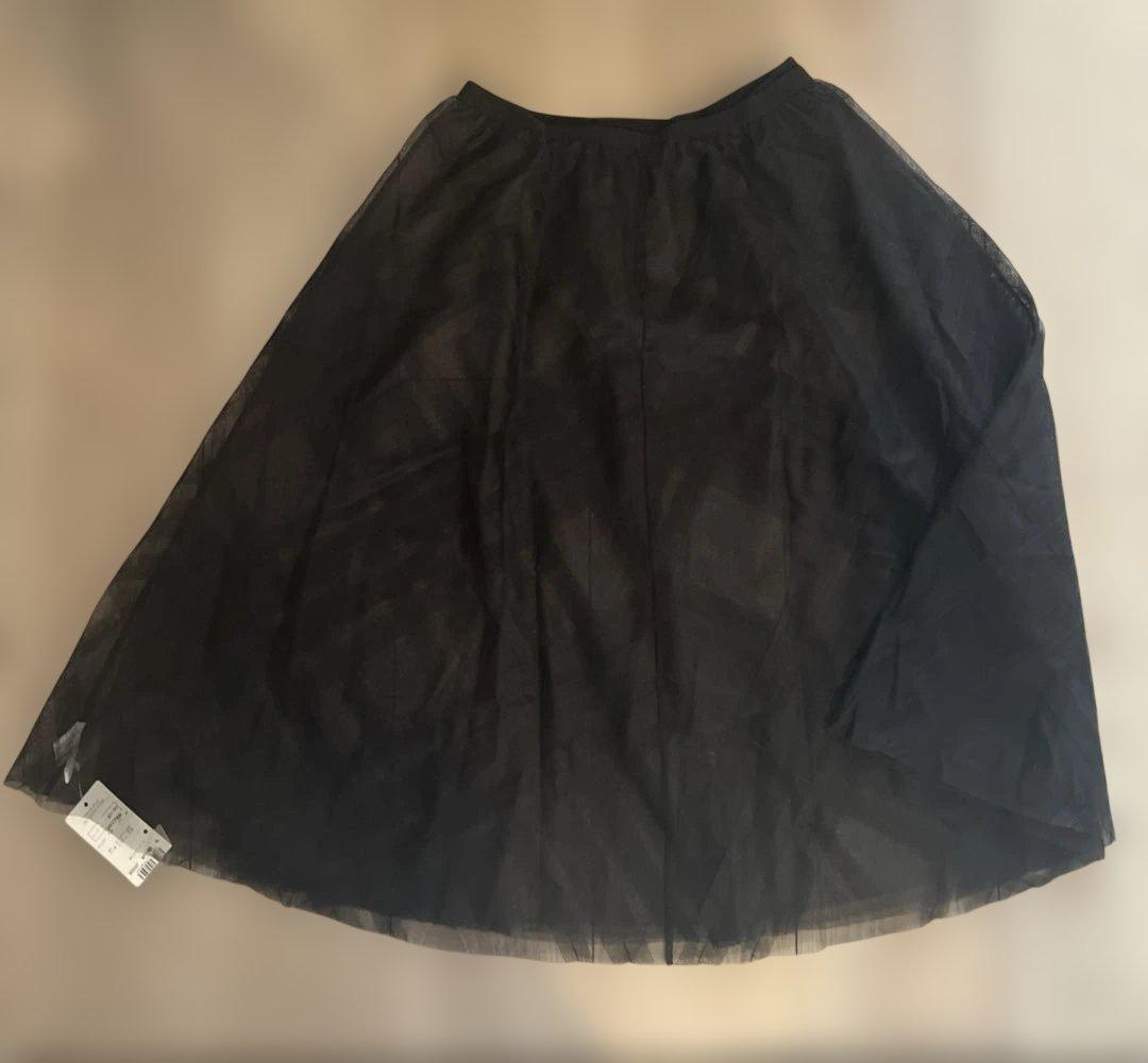 ワコールディア　WACOAL DIA レーススカート　ブラック