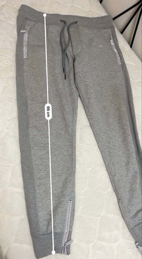 1piu1uguale3 RELAX セットアップ グレー ラインストーン XL