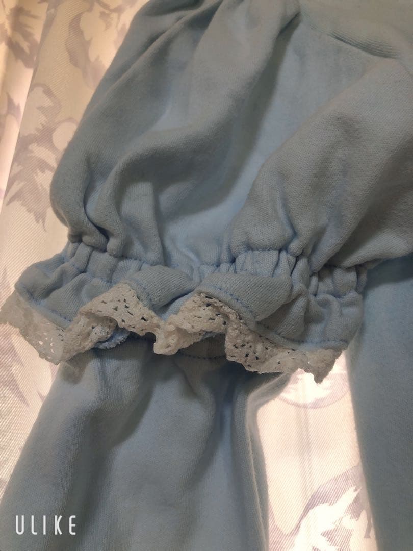 ベイビーザスターズシャインブライト　うさ耳カットソー水色