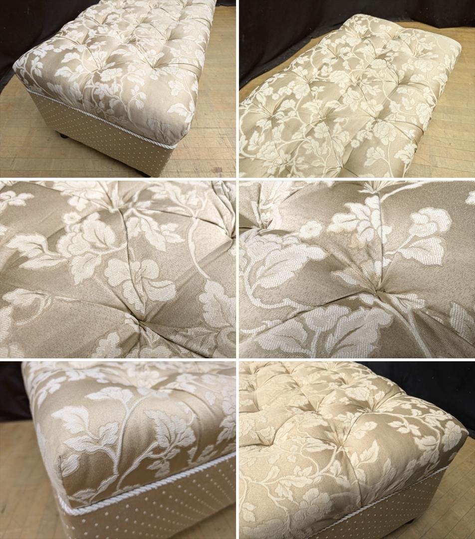 ジェニファーテイラー　ヘアルーム　収納付　ベンチボックス　スツール　二人掛け