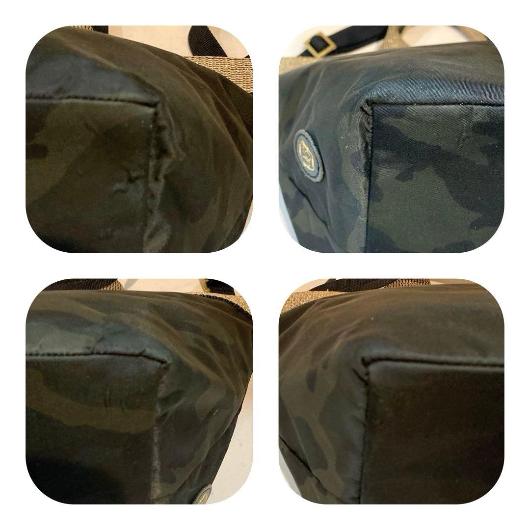 【美品】VIOLAd'ORO V-2037 2way ナイロントート　カモフラ