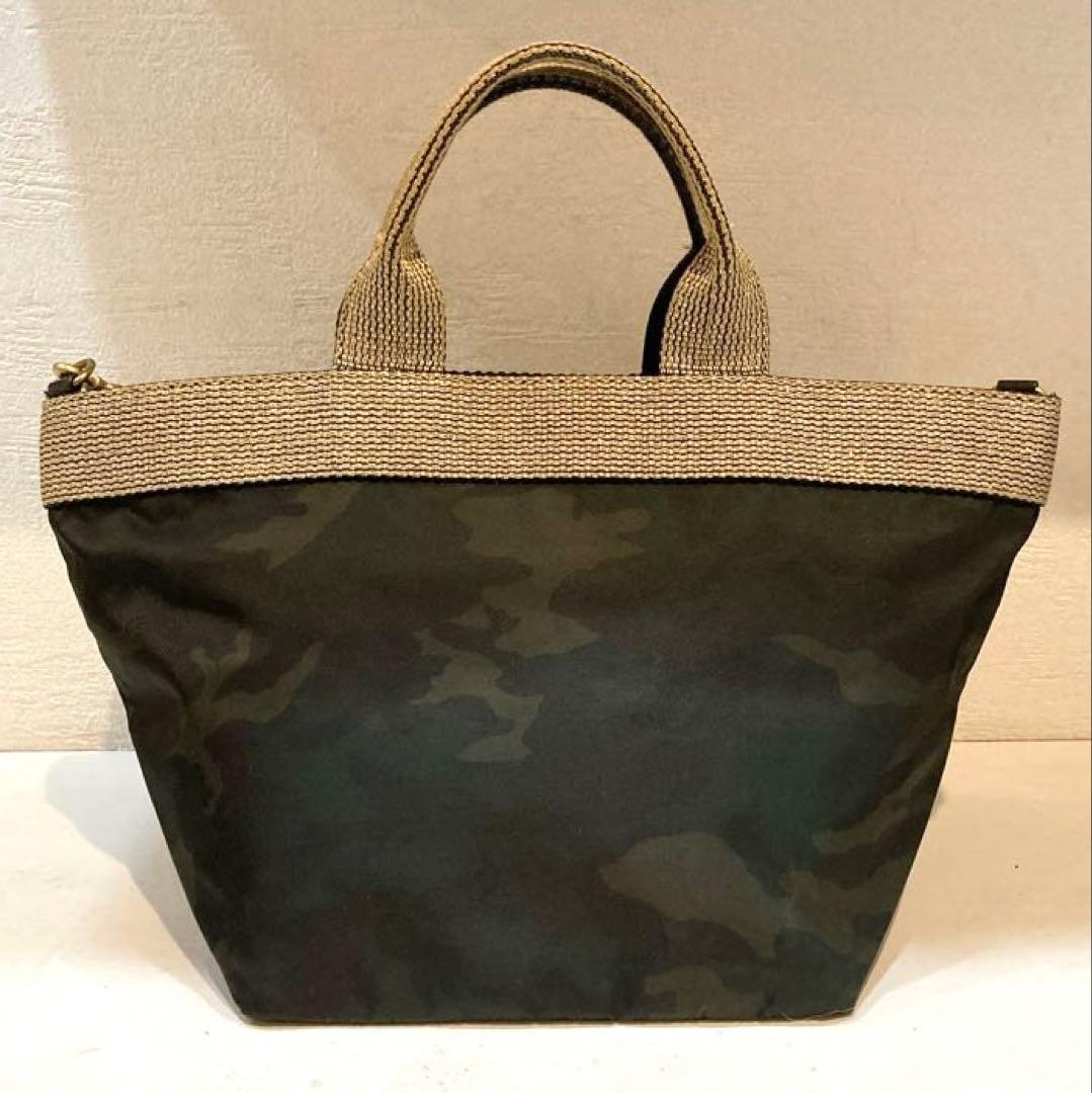 【美品】VIOLAd'ORO V-2037 2way ナイロントート　カモフラ