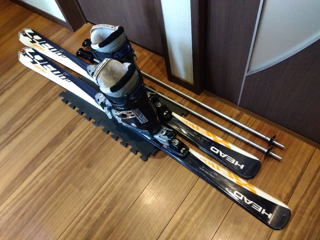 程度良好‼️HEAD/男女兼用/スキーセット・メンテ・WAX済み✔