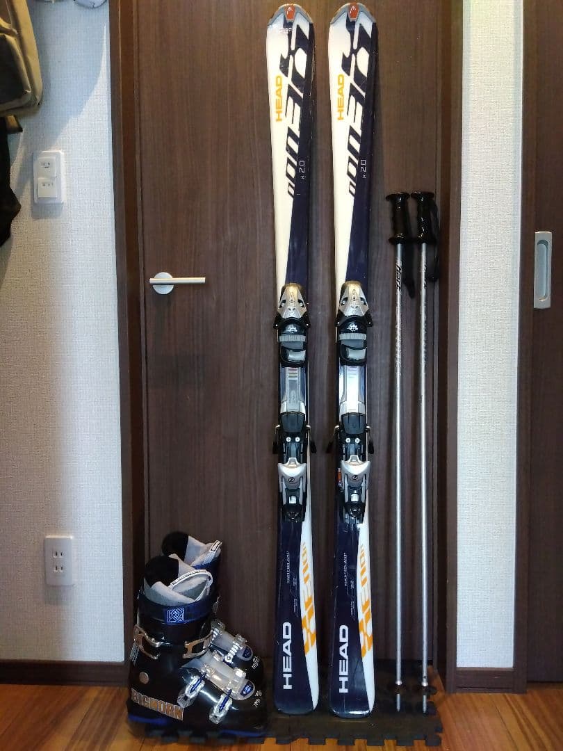 程度良好‼️HEAD/男女兼用/スキーセット・メンテ・WAX済み✔
