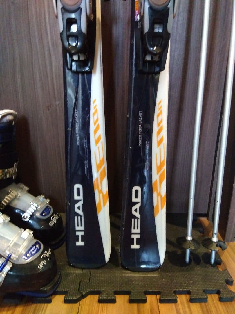 程度良好‼️HEAD/男女兼用/スキーセット・メンテ・WAX済み✔