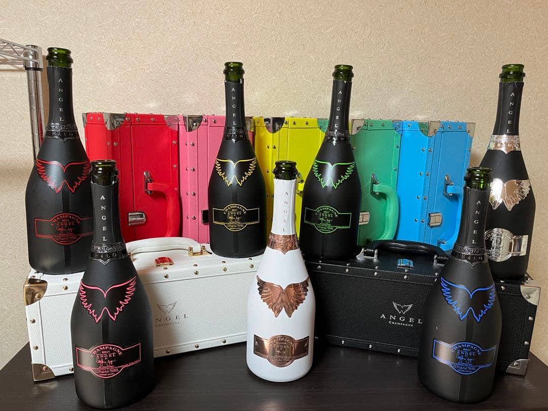 ANGEL シャンパン 空瓶 ボトルケース