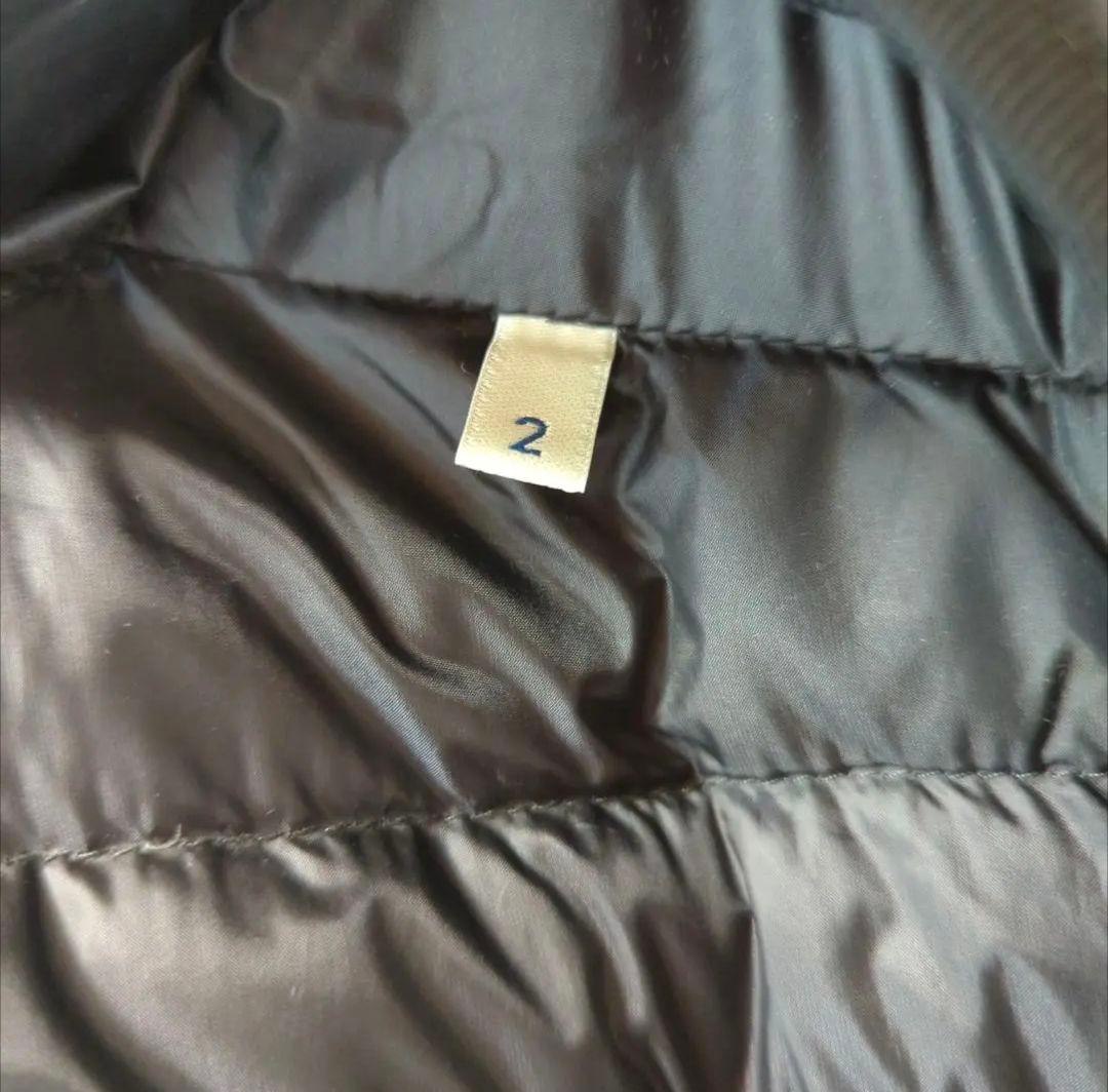 モンクレール フード付き ブラックダウンベスト ジレ