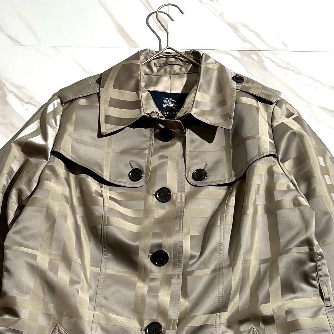 【未使用級/44】バーバリーロンドン トレンチコート ノバチェック 刻印ボタン