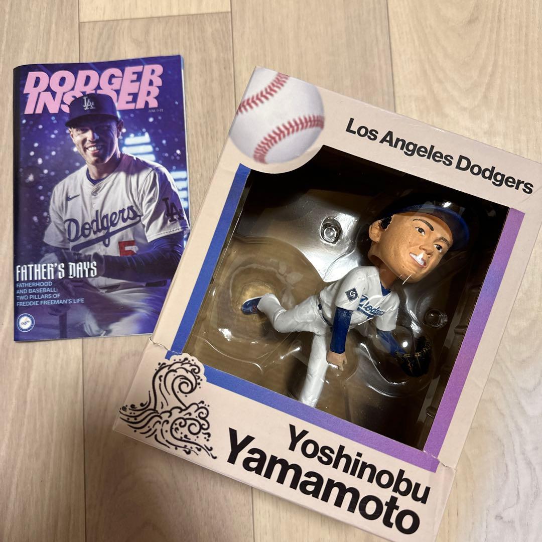 【即発送】ドジャースタジアム 山本由伸　ボブルヘッド パンフレット付き