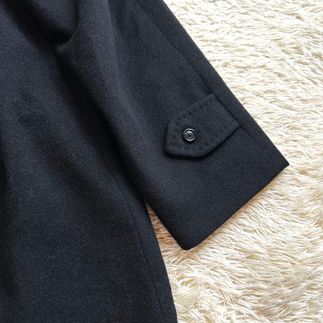 極美品✨️BURBERRY カシミヤ100% 比翼 ステンカラーコート ショート