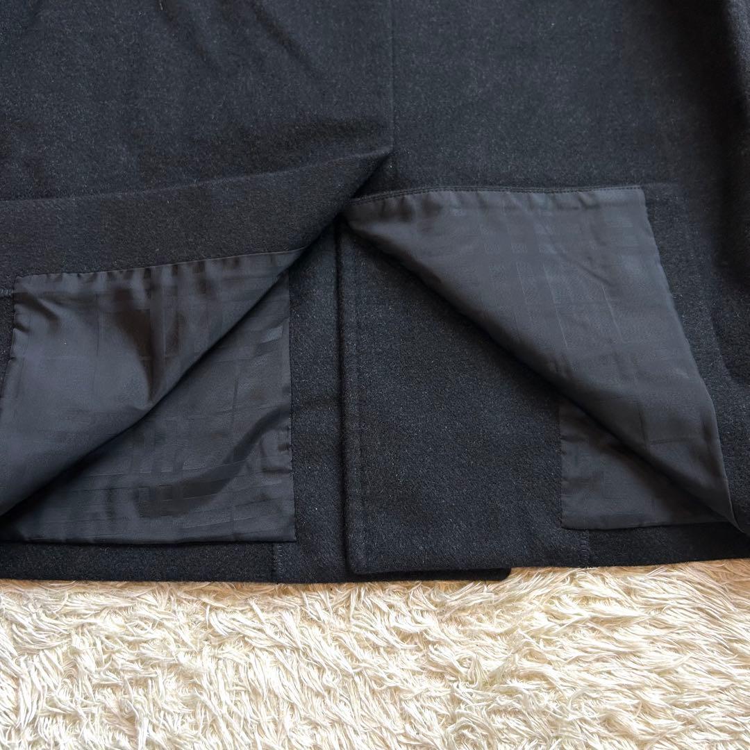 極美品✨️BURBERRY カシミヤ100% 比翼 ステンカラーコート ショート