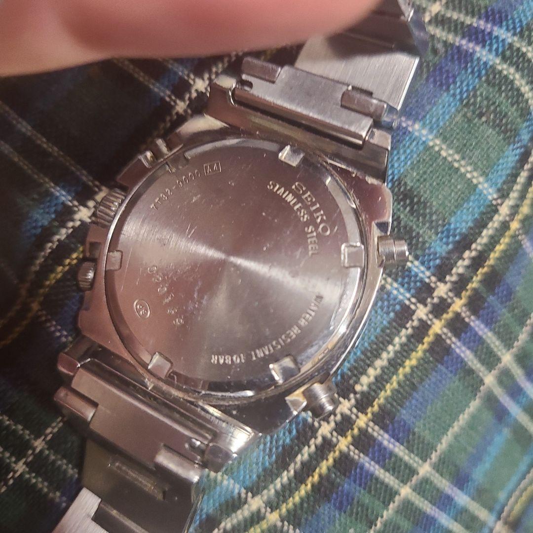 SEIKO SUS 7T32 稼動 クロノグラフ& アラーム