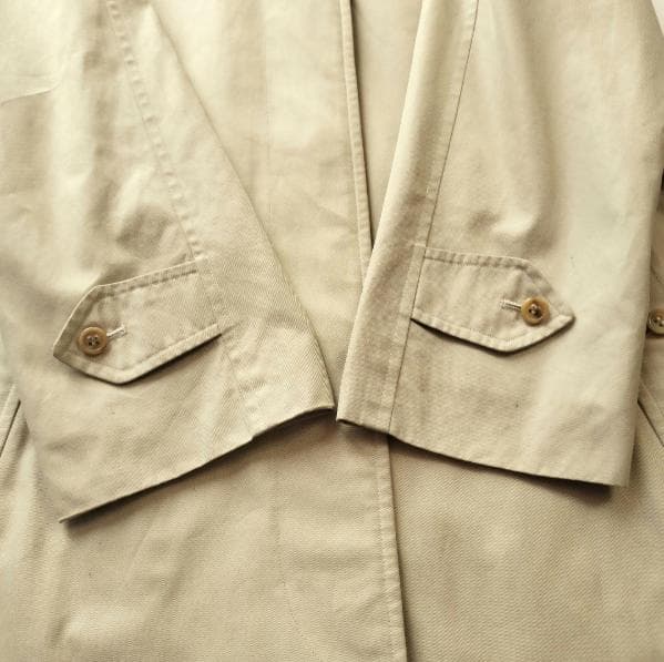 美品【バーバリー】Lサイズ　ステンカラーコート　ノバチェック　ベージュ