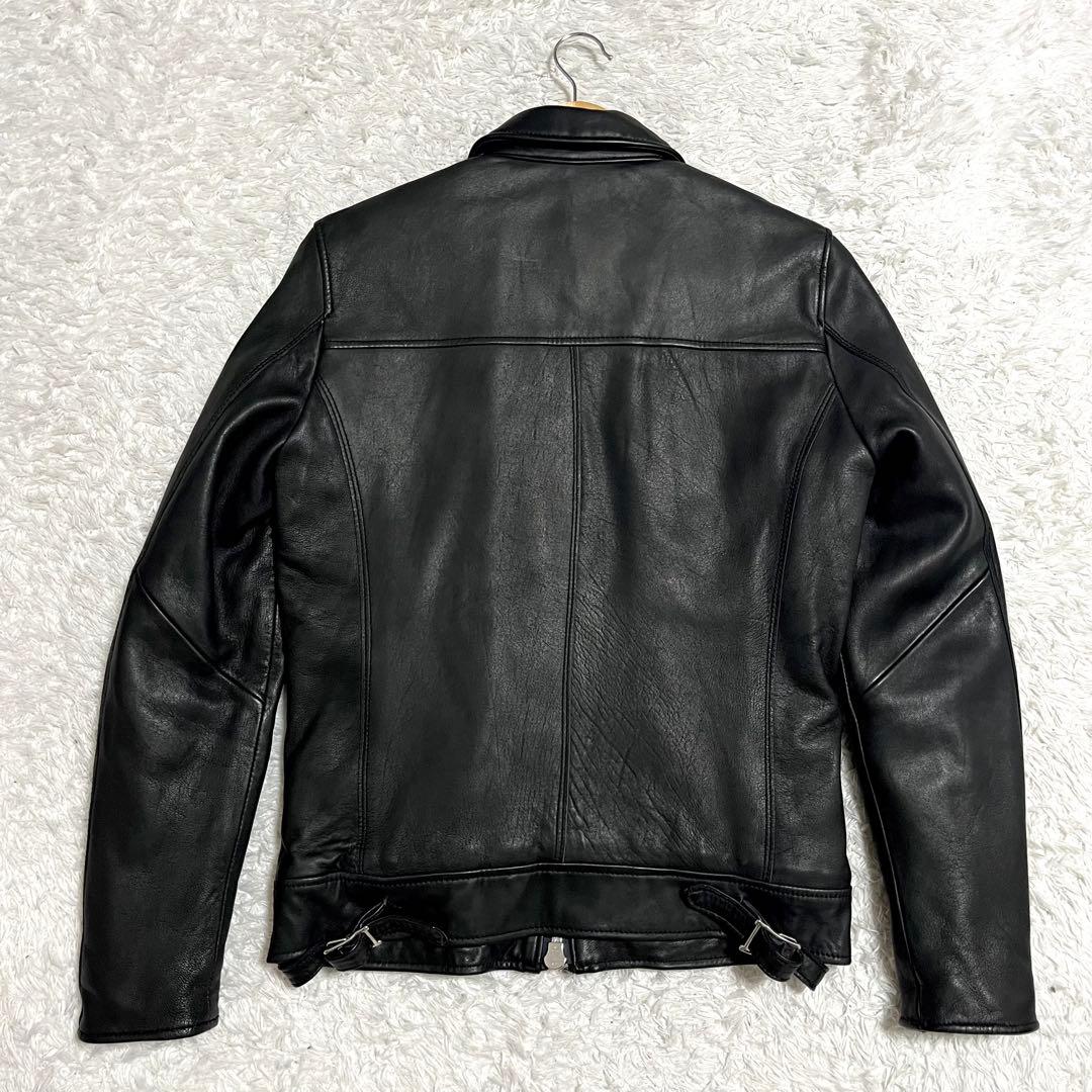 ✨入手困難✨ナノユニバース レザージャケット ライダース 羊革 サーモライト