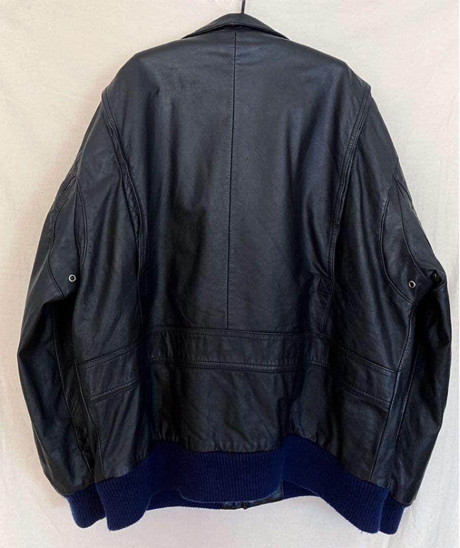 専用　80s A-2タイプ 牛本革レザーフライトジャケット　ビンテージ　レア