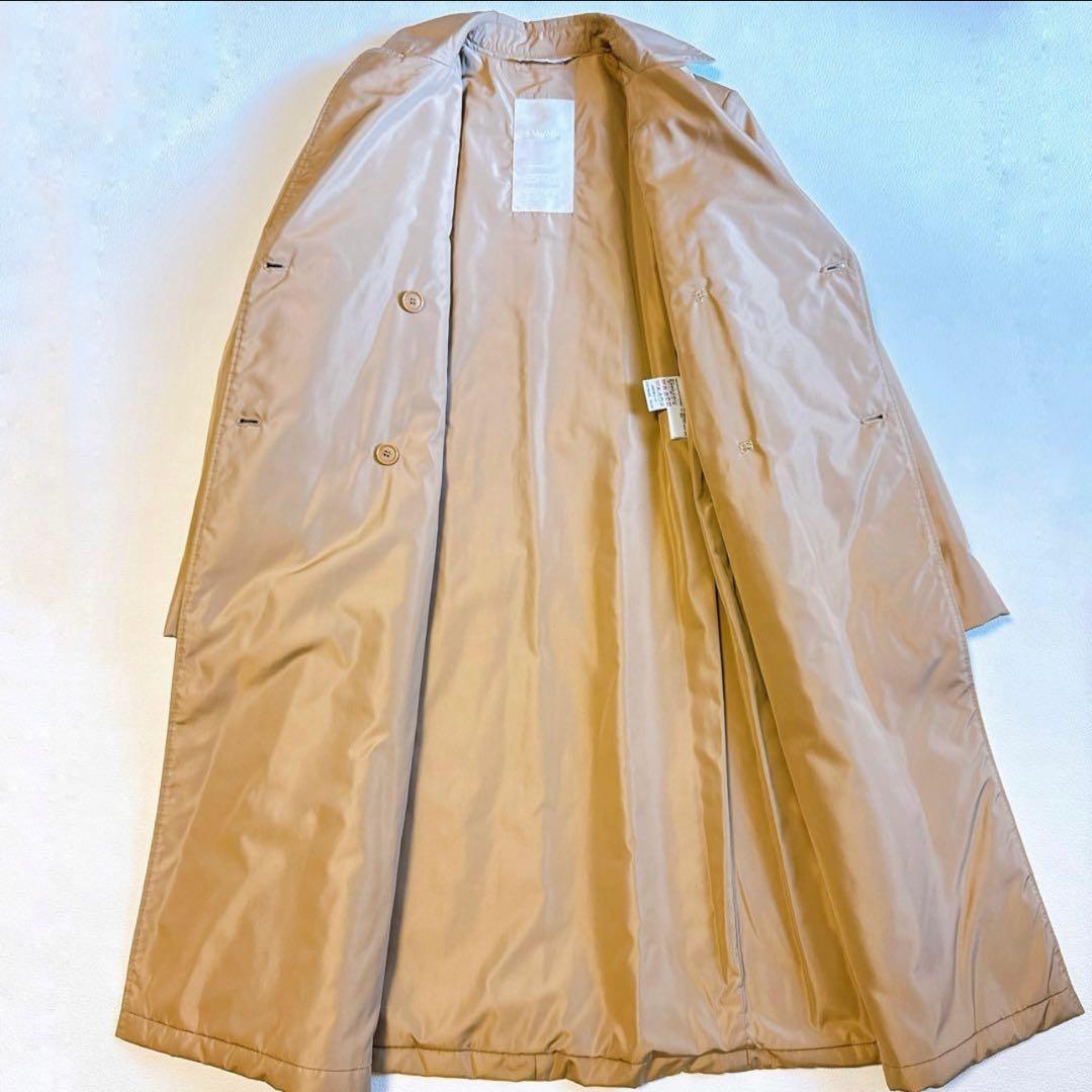 S Max MARA 中綿コート　ロングコート ゴールド金具　ベージュ38