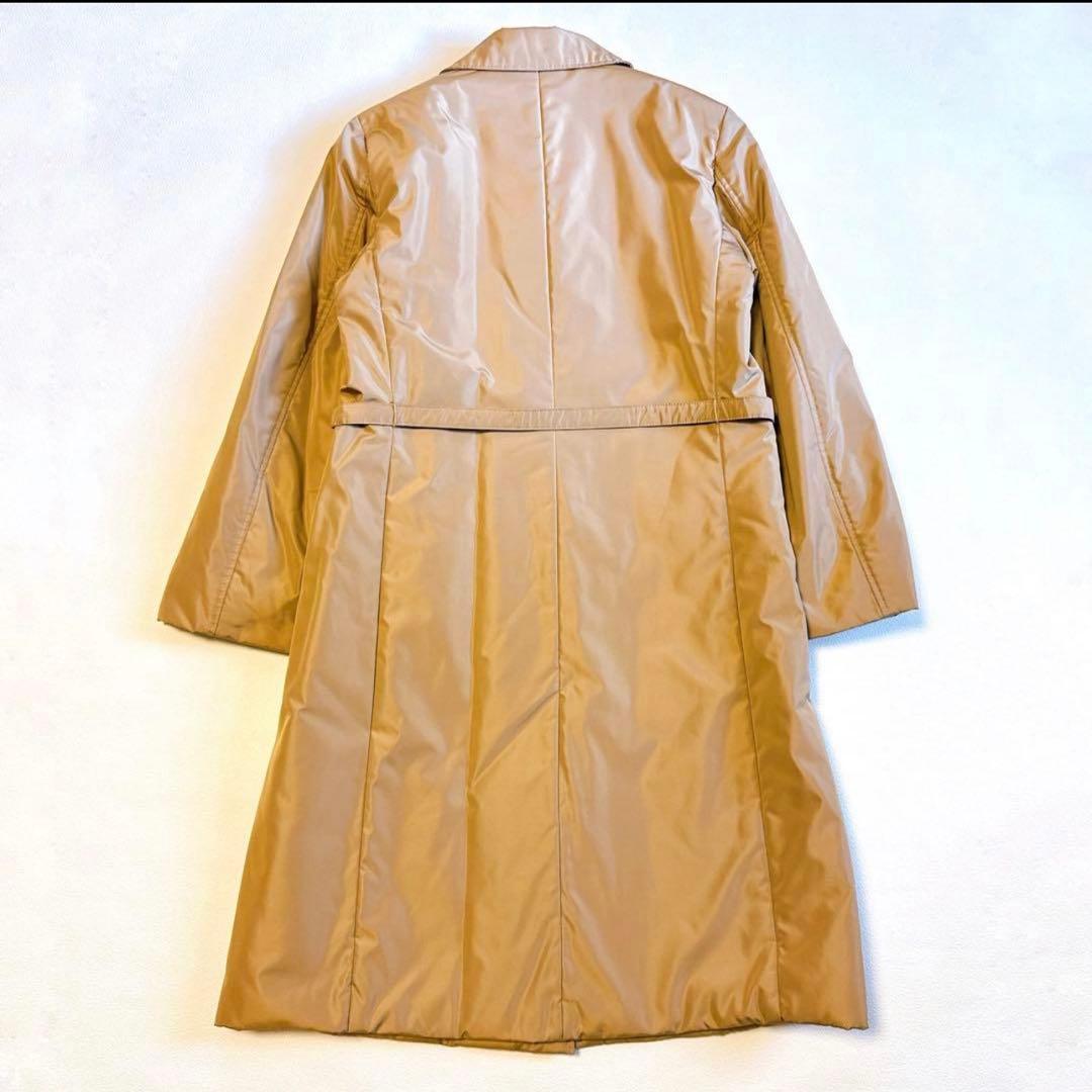 S Max MARA 中綿コート　ロングコート ゴールド金具　ベージュ38