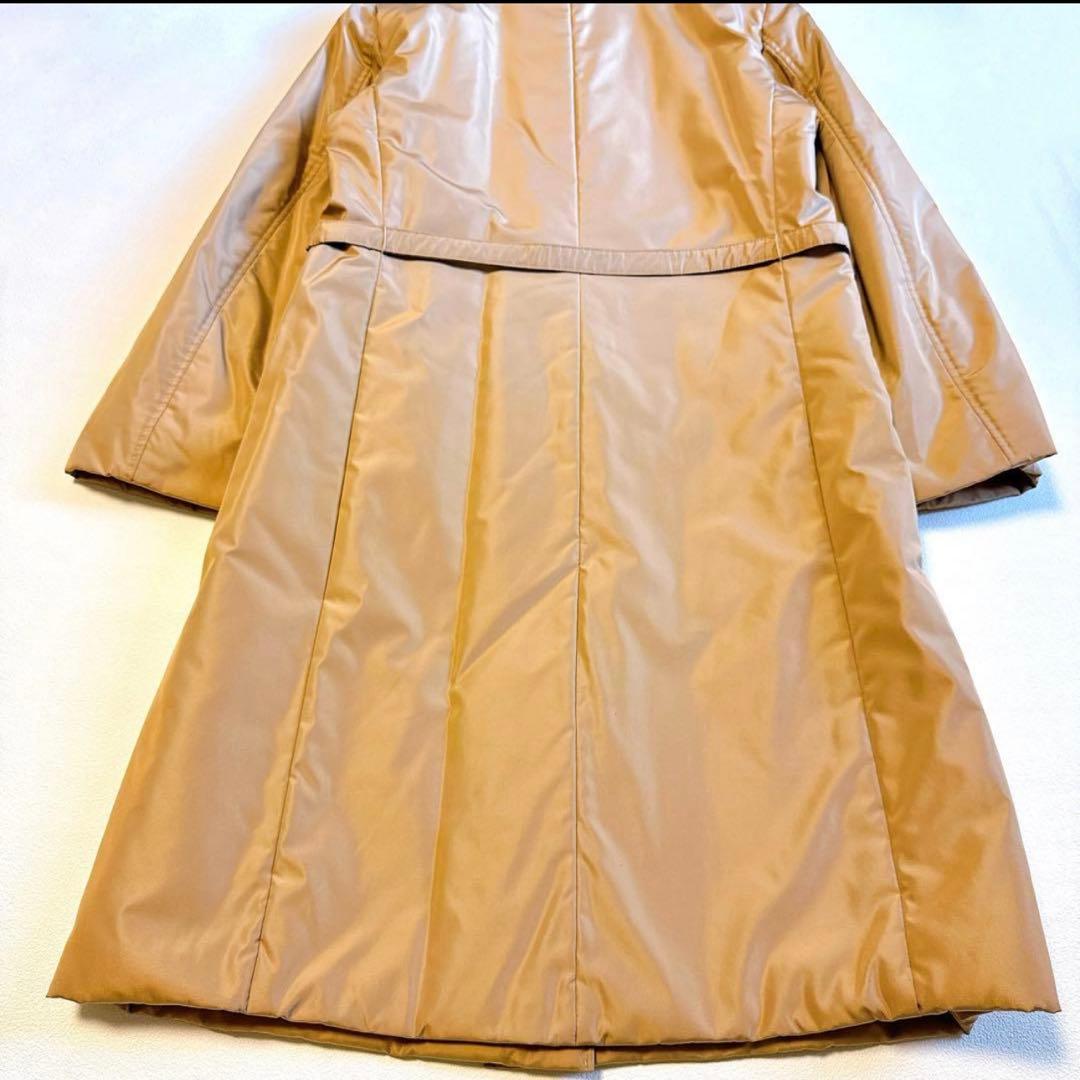 S Max MARA 中綿コート　ロングコート ゴールド金具　ベージュ38