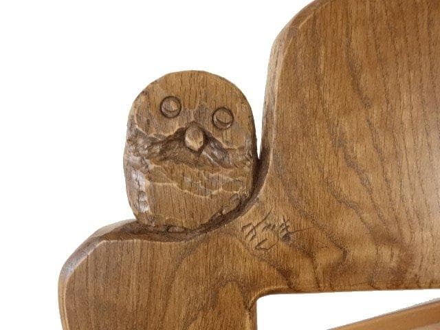 ふくろう　椅子　ダイニングチェアー　イスG　ナラ材　オーク色　勇峰工芸（新）