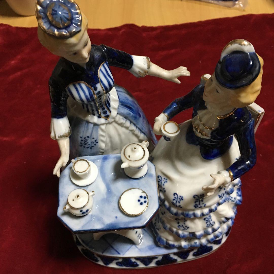 アンティーク風  陶器置物