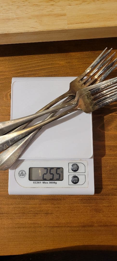 食器　フォーク　FRANCE　TAXCO タスコ　銀　シルバー　4本　255g