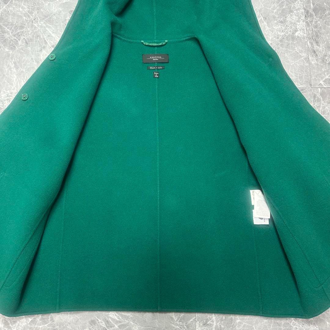 マックスマーラ♡クチートアマーノ　フード　リバーコート　グリーン　40