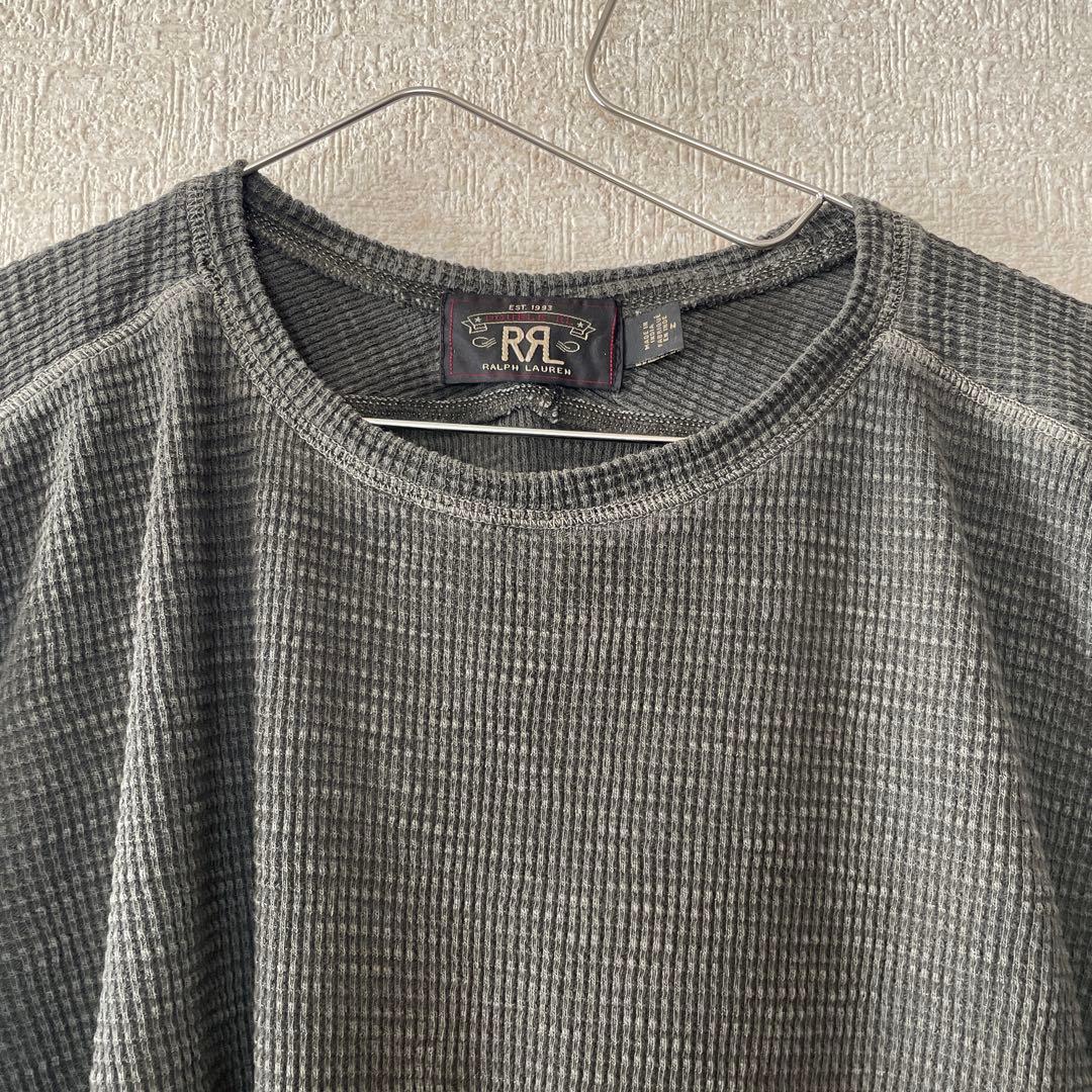 トップス RRL black thermal T size M