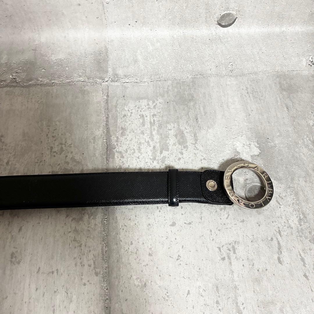 BVLGARI ブルガリ ベルト サークル ブラック レザー