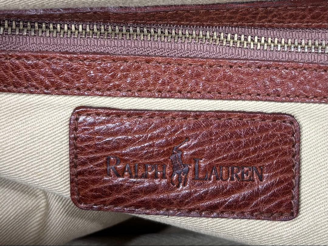 【廃盤】ポロラルフローレン ボストンバッグ ヴィンテージ レザー ホース刻印