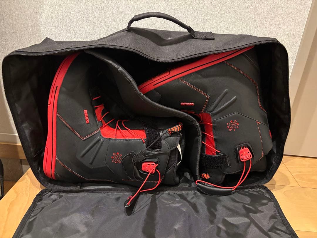 【美品28.5】DEELUXEスノーボードブーツ 収納バッグ付き