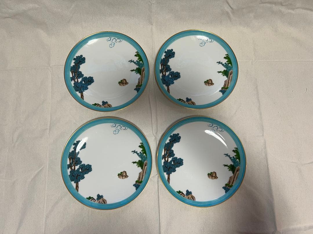 美品RAYNAUDレイノー ジャルダンセレステ プレート4枚セットF49