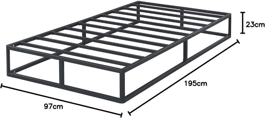 オリースリープ(Olee Sleep) メタルベッドフレーム ブラック シングル