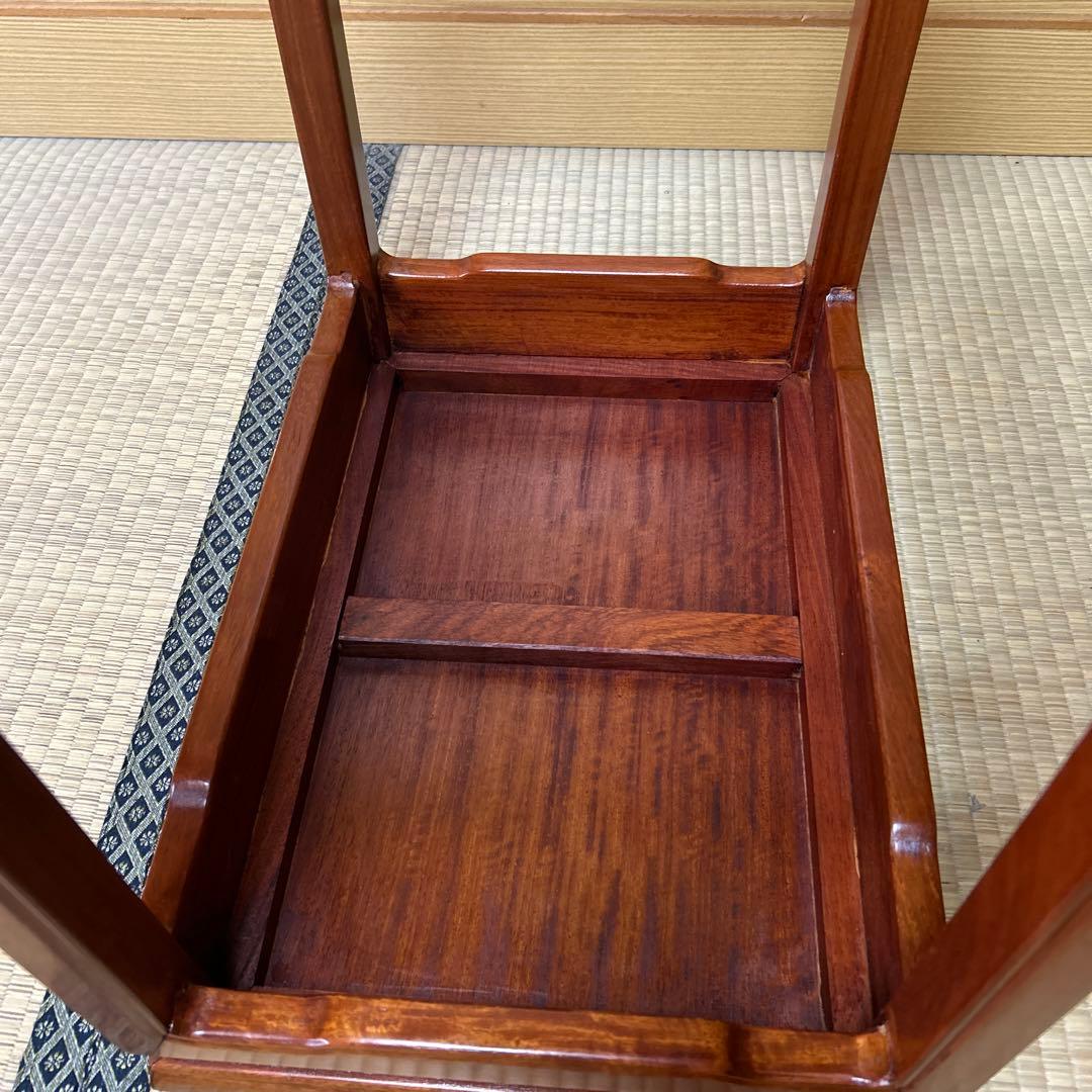 【値下げ】2セット　アンティーク　花台テーブル　花梨　シノワズリ 韓流