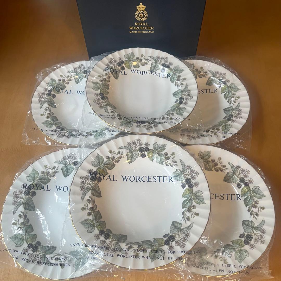 【美品】ロイヤルウースター★ラビニア★深皿　6枚