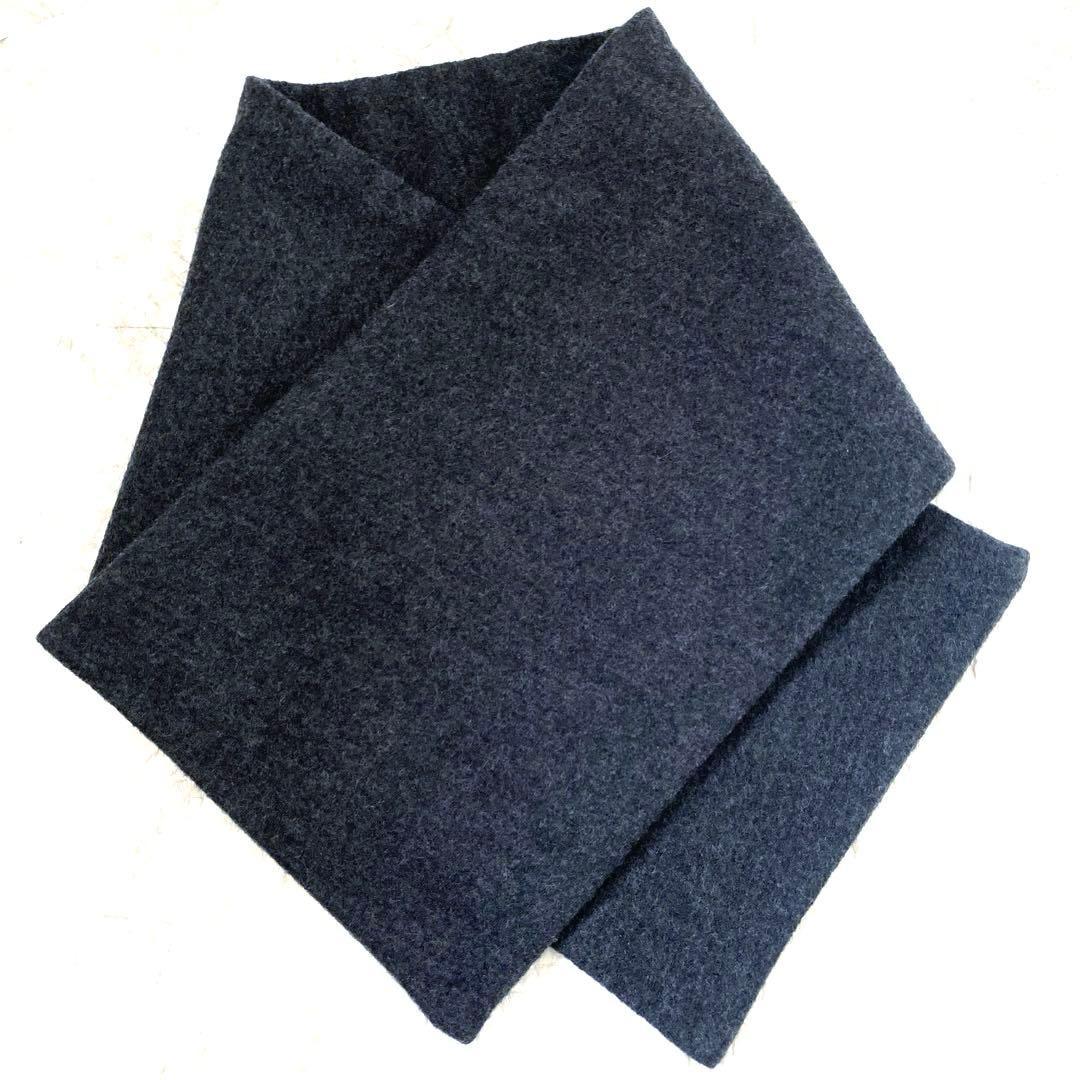 ヨウジヤマモト　Yohji Yamamoto マフラー　ショート　グレー　ウール