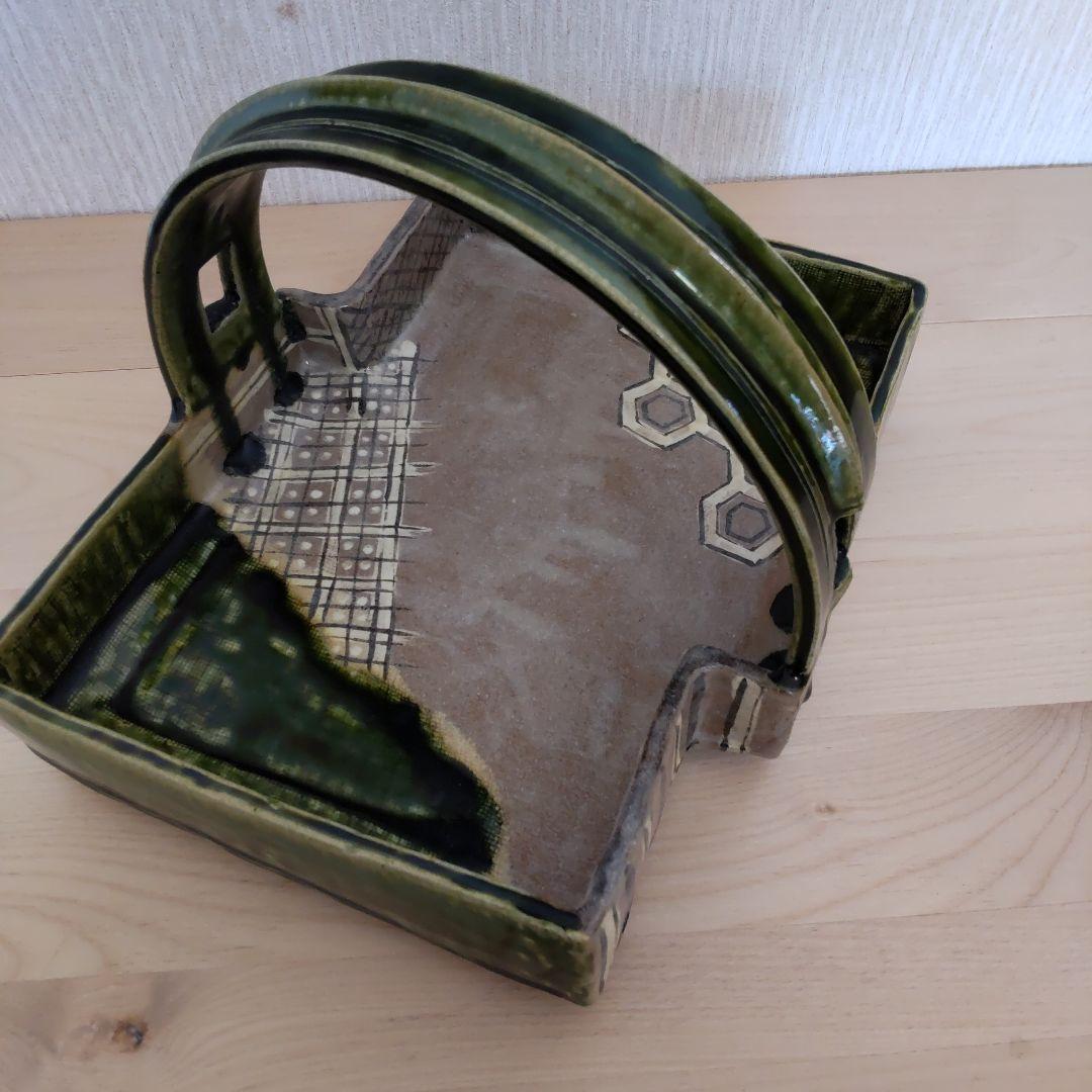 織部の名工　佐々木正氏の鳴海織八ツ橋形手鉢