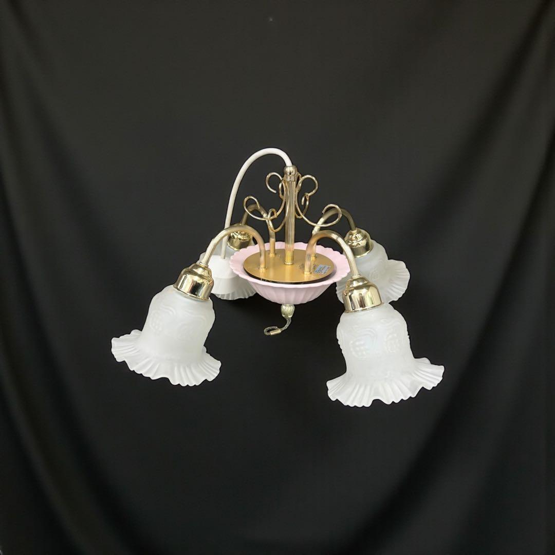 【レア】Nationalナショナル 4灯シャンデリア天井照明 松下電工 レトロ