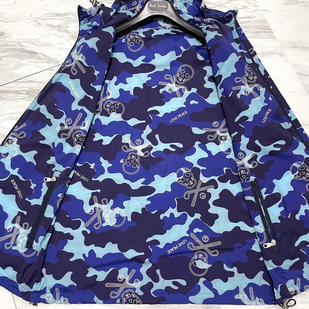 極美品 XL相当⭐️マークアンドロナ リバーシブル ナイロンジャケット 総柄