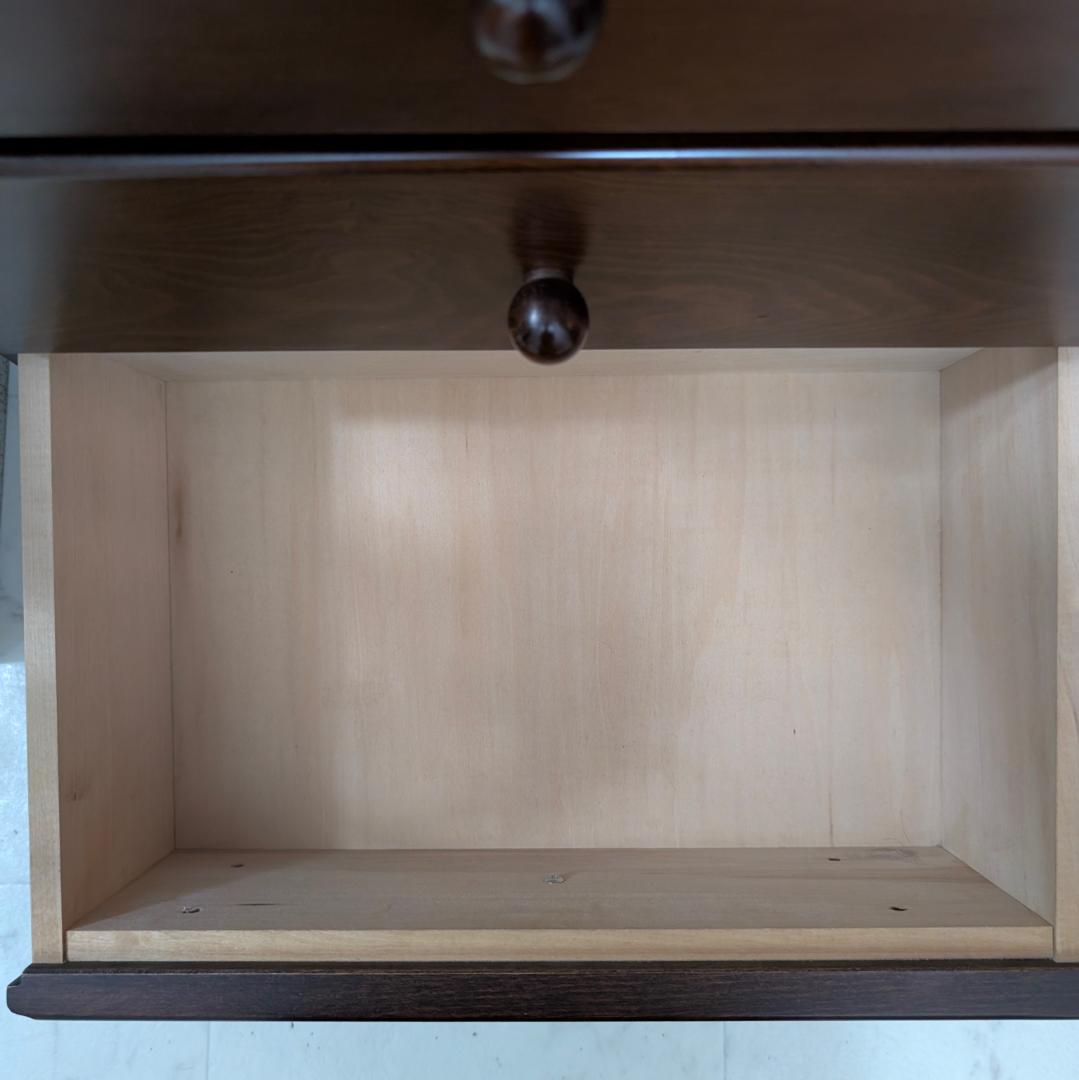 ウッド チェスト 木製 引き出し 5段 無垢材 国産 ビンテージ ブラウン